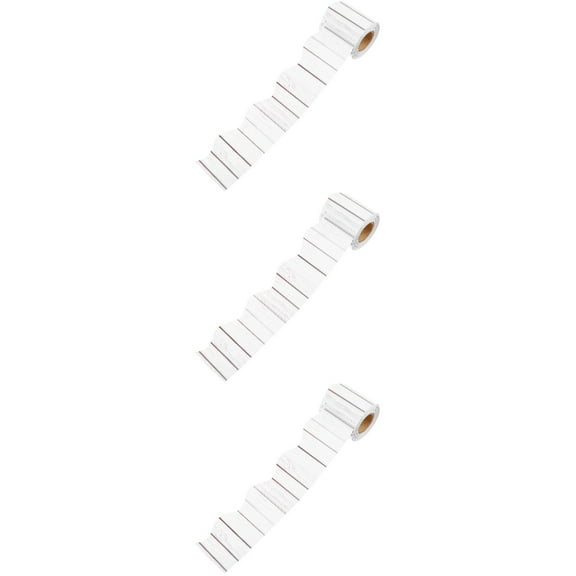 3 Rolls Festival Accessories Paper to School Decor Poster Board White
