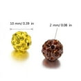 thumbnail image 5 of 100pcs Colorful Rhinestones Beads 10mm Round Disco Ball Clay Bead for Personalized Crafts Jewelry Making Findings, 5 of 20