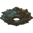 thumbnail image 3 of Ekena Millwork 18"OD x 3 1/2"ID x 1 1/2"P Riley Ceiling Medallion (Fits Canopies up to 4 5/8"), Hand-Painted Bronze Blue Patina, 3 of 5