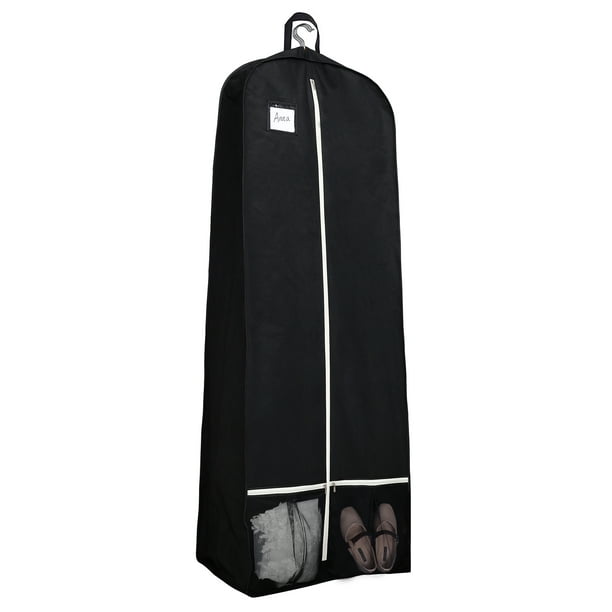 MISSLO 72" Bridal Wedding Gown Garment Bag for Long Dresses 15" Gusset