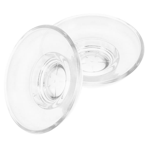 2 Pcs Glass Oil Melt Dish Wax Warmer Replacement Transparent