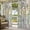 Yellow, variant on 1 Panel Outdoor Curtains for Patio Waterproof 54"x84", Butterflies Flowers Weatherproof Privacy Outsides Curtains, Vintage Geometric Colorful Glass Floral Grommet Thermal Drapes for Cabana Porch