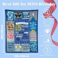 thumbnail image 2 of Birthday Gifts Blanket for 18 Year Old Boys,18 Year Old Boy Birthday Gift Blanket Happy Birthday Blanket 18th Birthday Decorations for Teen Boy Throw Blankets 50"X60", 2 of 6