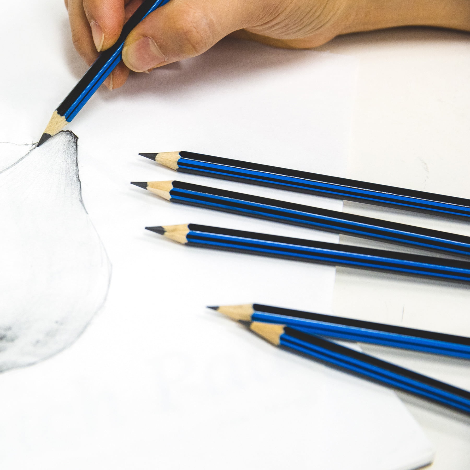 BAZIC Drawing Sketching Pencil Set, #2B, for Pro Artists (12/Pack), 24-Pack
