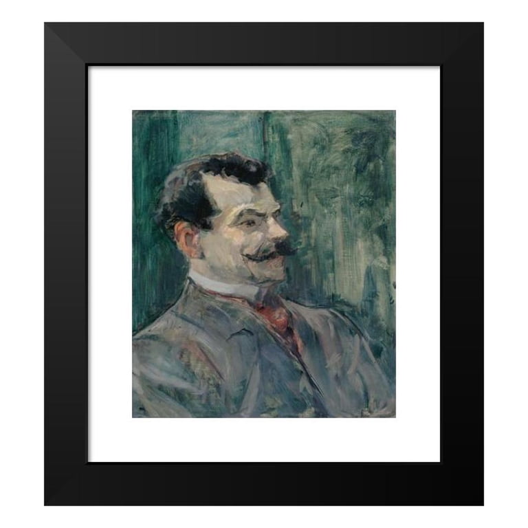 Henri de Toulouse-Lautrec 15x17 Black Modern Framed Museum Art