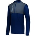 thumbnail image 4 of Holloway Sportswear M Weld Hybrid Pullover Navy/Carbon 229596, 4 of 5