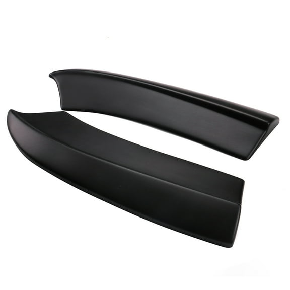Ikon Motorsports Compatible with 15-23 Dodge Charger Rear Bumper Lip Aprons Matte Black Pair - PP