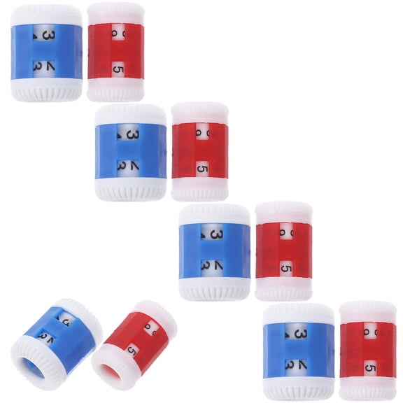 WESIEVYA 10Pcs Portable Knit Row Counter with Removable Stitch Markers for Crochet and Knitting