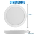 thumbnail image 6 of MingBright 7.5" Flush Mount Ceiling Light Fixture, 9W LED Ultra Thin Aluminum Trim Flush Mount Ceiling Lamp, 3000K 4000K 5000K Dimmable Closet Light, Perfect For Bedroom, Kitchen, Bathroom, Hallway, 6 of 13