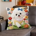 thumbnail image 4 of 17.72 IN/1.48 FT Simulated Cute Pet Animals Pillow Cover Cute Imitation Embroidery Sofa Cushion Cover Festival Decoration Pillow, 4 of 6