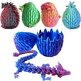 thumbnail image 1 of Qxbuhe Huevo de dragón impreso en 3D de 12 pulgadas, juguetes misteriosos de dragón de cristal, dragón articulado, decoración de escritorio para el hogar, huevos de dinosaurio sorpresa de Pascua, jugu, 1 of 5
