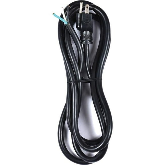 8 ft. 1.67 Gauge Edison Extension Cord with Plug, Black