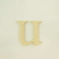 thumbnail image 2 of Package of 1, 16 Inch X 1/2" Thickness Baltic Birch Wood Letter u in The Times New Roman Font, Thick, Lower Case for Art & Craft Project, Made in USA, 2 of 4
