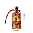 thumbnail image 3 of CaiYueKe Fire Extinguisher Decanter, Novel Beverage Dispenser, Food Safe Material Decanter, Tight Stopper Keeps Beverages Fresh, Gift for Beer Lovers and Collectors, Unique Glass Decanter, 3 of 5