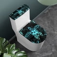 thumbnail image 3 of HELLHERO Turtle Flowers Toilet Seat Cover Replacement Adjustable 2 Pieces Easy to Clean Reusable for Hotel, 3 of 8