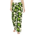 thumbnail image 2 of Lsque Green Fruit Print Women's Pajama Pants, Lounge Pant - Comfortable Home Wear,Elastic Waistband, Stylish Design-X-Large, 2 of 9
