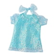thumbnail image 3 of Conjunto de ropa de muñeca Sunnimix Lentejues Vestido de princesa con accesorios Azul, 3 of 6