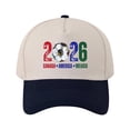 thumbnail image 2 of OAVQHLG3B 2026 Soccer Fan Cap，Classic Baseball Caps, USA, CAN, MEX Baseball Hat, Adjustable Unisex Fit, Breathable Cotton, for Soccer Supporter, 2 of 6