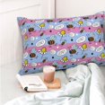 thumbnail image 4 of Fotbe Bees And Daisies Striped Funda de Almohada Decorativa Estilo Occidental, Lujo en Algodón, Fundas para Almohadas King, Cojín Estampado para Decoración del Hogar-16"x24", 4 of 6