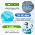 thumbnail image 5 of Blue Disposable Isolation Gowns, 45 GSM Polypropylene, 5 Count, X-Large, 5 of 9