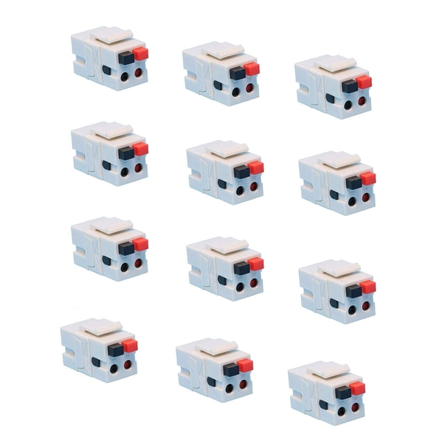 Altavoz Keystone Jack DIYTECH Spring Loaded hembra blanco