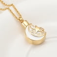 thumbnail image 2 of Stainless Steel Moon and Star Cremation Pendant Small Urns for Ashes Keepsake Urn Necklace, 2 of 6