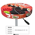 thumbnail image 4 of Daiia Sushi Stool Covers Round,Round Bar Stool Covers Waterproof Bar Chair Covers Washable Stool Cushion Slipcover for 12-14 Inch Chair-12 inch, 4 of 7