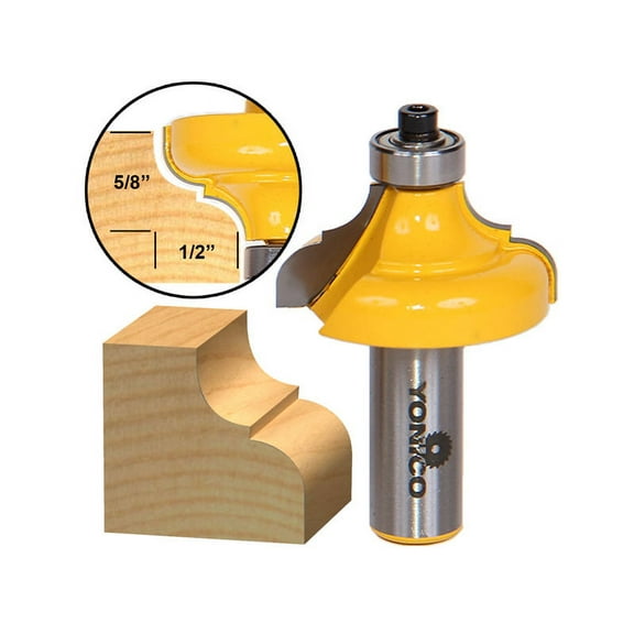 Yonico Classical Ogee Edging and Molding Router Bit Large - 1/2" Shank - 13186
