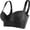 Black, variant on Women's Push Up Bra Full-Coverage Hides Back Fat Deep Cup Underwire Bra Smoothing T-Shirt Bra Sculpting Uplift Bra Plus Size with Shapewear