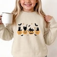 thumbnail image 5 of Bovxnpu Halloween Day Unisex Girls Long Sleeve Shirts Undershirts Graphic Long Sleeve Fleece Crew Neck Pullover Sweatshirt Kids Tops, 5 of 8