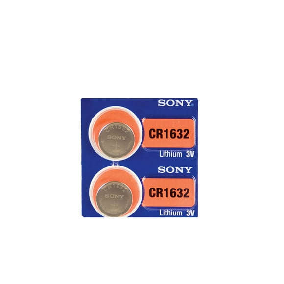 SONY CR1632 3 Volt Lithium Coin Cell Battery (2 Pieces)