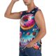 thumbnail image 3 of Balery Starry Sky Colorful Donut Camisetas sin mangas para hombre, absorbe la humedad y protege contra el mal olor.-Small, 3 of 7