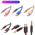 thumbnail image 3 of Type-c To 3.5mm Male Audio Jack Aux Cable Adapter Wire Line 4 Pole Braided Line for Car Playback Equipment, 3 of 6