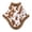 Brown, variant on Women's Cow Print Faux Fur Poncho Winter High Neck Soft Fleece Pullover Going Out Loose Shawl Wraps