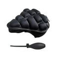 thumbnail image 3 of Inflatable Bicycle Seat Cover, Anti-shock Design, Portable, Mini Size, for Commuting, Office Use, Breathable Material, Travel Friendly, Ergonomic Shape, Universal Fit,YISHFHP,Black, 3 of 7