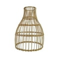 thumbnail image 1 of Cubierta de lámpara colgante de ratán tejido Decoración Colgante Lámpara de ratán retro Pantalla Pantalla de lámpara de mimbre para luz colgante, lámp 18cm x 26cm, 1 of 8