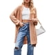 thumbnail image 2 of Cárdigan de Mujer, Estilo Oversize, Abierto por Delante Rosa L, 2 of 10