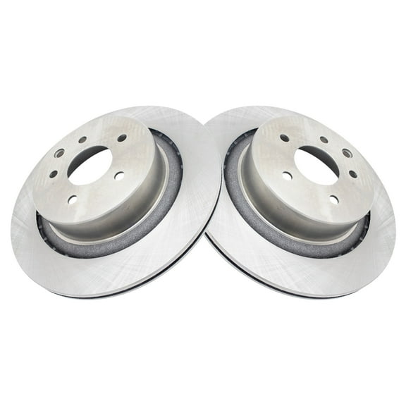TRQ Rear Brake Rotors Set Vented Fits Select 2008-2013 INFINITI G37 2014-2015 Q60
