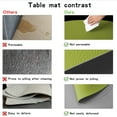 thumbnail image 4 of NOSTHEART Placemats Set of 6 and Coasters, Faux Leather Placemats Heat Stain Scratch Resistant Non-Slip Waterproof Oil-Proof Washable Wipeable Outdoor Indoor for Dining Patio Table Kitchen Decor, 4 of 8
