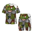 thumbnail image 1 of Balery Fishing Gnome Conjunto de Pijama Infantil de Manga Corta con Estampado – Ropa de Dormir de Algodón Suave-3X-Large, 1 of 6
