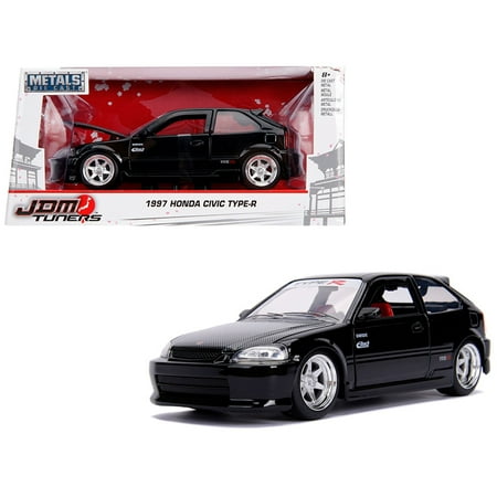 - 1997 Honda Civic Type R Glossy Black with Carbon Hood