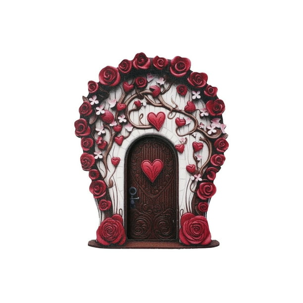 ¡Campaña con descuento!Puertas de hadas para árboles, puerta de hadas en miniatura para exteriores, decoración de árboles, accesorios de jardín