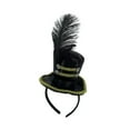 thumbnail image 4 of Milageto Mini Top Hat Headband Decor Headdress for Festivals Party Supplies Cocktails Black, 4 of 8