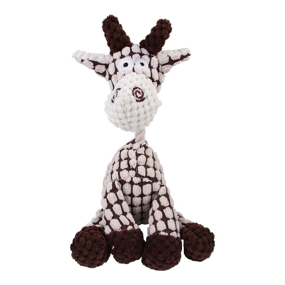 Kepooman Puppy Squeaky Plush Toys for Dog, Cartoon Donkey Shaped, Beige Kepooman Puppy Squeaky Plush Toys for Dog, Cartoon Donkey Shaped, Beige