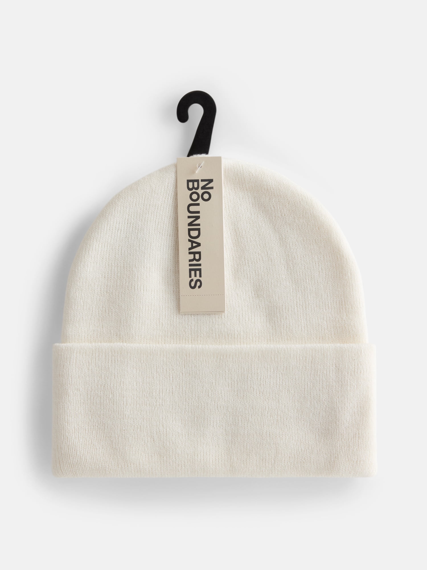 No Boundaries Women's Solid Ribbed Knit Beanie