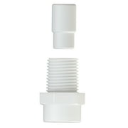 Plastic Fogger Misting Nozzle with Poly Filter White 1/8 NPT 1 GPH 100 Pack