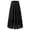 E-Black, variant on UVN Skirts for Women Summer Chiffon Pleated A-Line Long Skirt Elastic High Waist Swing Tiered Boho Beach Floral Print Maxi Skirts