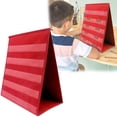 thumbnail image 2 of Clearance! Self Standing Teaching Pocket Folding Double Desktop Pocket for Classroom Schedule Display Kids Kindergarten Science and technology teaching aids,Red, 2 of 9
