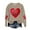 Khaki#2, variant on Tnhcen Women's Valentine's Day Graphic Sweatshirt, Long Sleeve Relaxed Fit Casual Pullover Plus Size Sweatshirts for Women S - 5XL, Holiday Gift Top