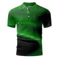 thumbnail image 4 of adviicd Men's Polo Shirts Casual Work Men's Short Sleeve Cotton Polo Shirt in Regular Fit(Green,XXXL), 4 of 4